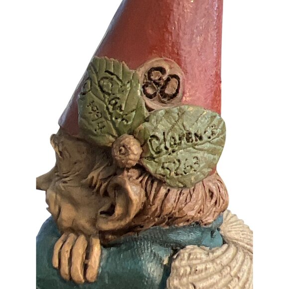 Vintage Tom Clark Clarence Gnome Figure Shell Wings 1994 Numbered 80 Estate 4" - Picture 4 of 6